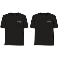 Calvin Klein Jeans T-Shirt MONOLOGO CN 2 PACK TEE (Packung, 2-tlg., 2er-Pack), Logoschriftzug