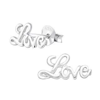 Liebes Ohrringe aus 925 Silber