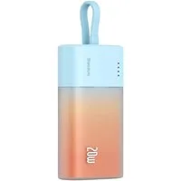 Baseus Powerbank mit integriertem iPhone-Kabel 5200mAh 20W USB-C 30cm Powerbank