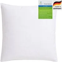 OTTO home Federkissen RINA, Kopfkissen in 40x80 oder 80x80 cm, Füllung: 90% Federn & 10% Daunen, Bezug: Baumwolle, Seitenschläfer, Bauchschläfer, Rückenschläfer, Kissen, Made in Germany, Allergiker geeignet (Nomite)