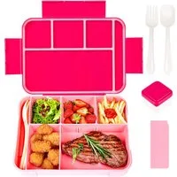 TUWENA Lunchbox Brotdose Kinder mit Fächern, 1330ml auslaufsichere Lunchbox, Snackbox