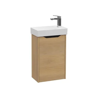 VitrA New Integra Square Set Handwaschbecken mit Unterschrank 1 Tür Türanschlag rechts Gold,80069 80069