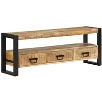 vidaXL TV-Schrank TV-Schrank 120x30x45 cm Massivholz (1-St)