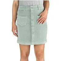 DENIMFY A-Linien-Rock Damen Mini Cord Rock DFAlina A-Linie Kurzrock mit Stretch