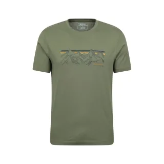 Mountain Warehouse - T-Shirt Stripes für Herren (Khakigrün)