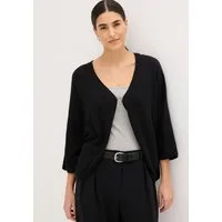 bonprix Strickjacke Oversize-Passform, 3/4-Ärmel, eleganter Stil, aus Baumwolle