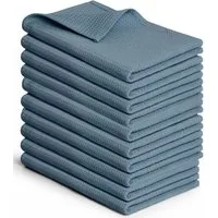 Blumtal Geschirrtuch Set 50x70 oder 30x30 cm, 100% Baumwolle, (10-tlg), Saugfähig, schnell trocknend, waschbar, 100% Baumwolle