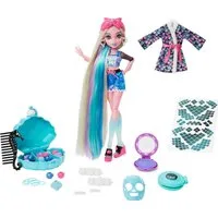 Mattel® Biegepuppe Monster High Puppe Lagoona Blue Spa Day Set Zubehör Haarspangen HKY69