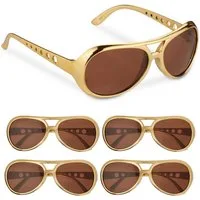 relaxdays Kostüm Partybrille Rapper 5er Set