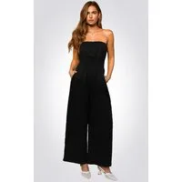 Cupshe Culotte-Overall Sonnenuntergang über den Cays Schwarzer Jumpsuit