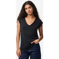 pieces Kurzarmshirt PCKAMALA TEE NOOS BC Materialmix, regular fit