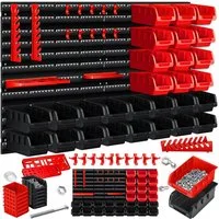 MASKO Stapelbox, Wandregal Stapelboxen Werkzeughalter 45 tlg Box Erweiterung