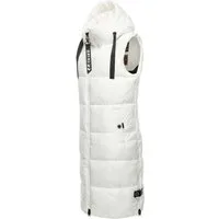 Navahoo Steppweste Schnuffelchen (1-tlg) warme Damen Outdoor-Weste lang mit Kapuze