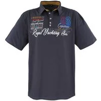 Lavecchia Poloshirt Lavecchia Herren Poloshirt LV-4688 (Anthrazit, 7XL) Herren Polo Shirt