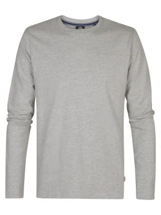 Petrol Industries - Langarmshirt mit Logo Dolphinpark Herren - Grau