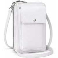 ZUKUNFTSENKEL Mini Bag Mini Umhängetasche aus Echtleder mit RFID-Schutz Kleine Handytasche (Kleine Handtasche, Ideal für Smartphone, Karten und Bargeld), Kleine Handytasche Handyfach Verstellbarer Schultergurt
