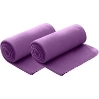 Wohndecke Polar-Fleece, wometo, OEKO-TEX®, 2 Fleecedecken mit Kettel-Rand & Anti-Pilling