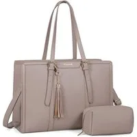 LuxusKollektion Laptoptasche Arbeitstasche Damen 15,6 Zoll Laptop Handtasche Groß Tote Bag