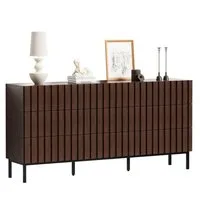 UEV Kommode schmal Sideboard für Wohnzimmer Schlafzimmer Flur (Packung, Aufbewahrungsschrank), Kippsicherung, Aufbewahrungskommode, TV Board Schubladenschrank Buffet