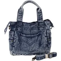 MIRROSI Umhängetasche Damen aus Jeans Schultertasche Denim 4 Modelle auswählbar, mit passendem Schulterriemen für vielseitigen Einsatz