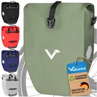 Valkental Fahrradtasche Gepäckträger wasserdicht & abschließbar, Gepäckträgertasche Fahrrad mit Großen Reflektoren 20L, 28L, 32L