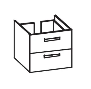 Artiqua 414 Waschtischunterschrank für Avento 415860 Sanremo Eiche quer NB, 414-WU2L-V125-7144-428 414-WU2L-V125-7144-428