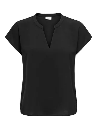 JDY - JDYLION LIFE S/S TOP WVN NOOS Black - Gr. - 40