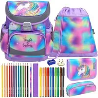Belmil Schulranzen Set Mini Fit 10-teilig 2025 Mädchen Rainbow Color Mane