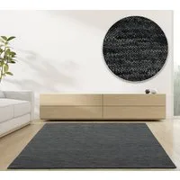 RUG N' ROLL Wollteppich Luxus Designerteppich, moderner uni Teppich aus reiner Schurwolle, Rechteckig