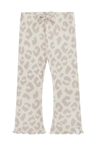 Leevje Flared Leggins mit Leomuster
