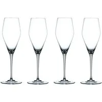 Nachtmann Sektglas Nachtmann ViNova Champagner 280ml 4er Set, Glas