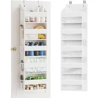 SpaceAid Hängeregal Organizer, Tür-Organizer mit 5 großen Fächern, 10 Mesh-Seitentaschen und klaren Fenstern, für Schlafzimmer, Badezimmer