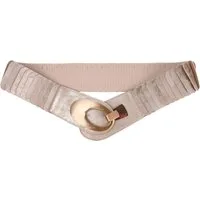 MIRROSI Taillengürtel Leo Unifarbe breit 6cm für Taillenumfang 85 bis 110cm, ONESIZE (Angenehmes Tragesgefühl, Leopard Muster, Unifarben) Breiter Stretch Gürtel