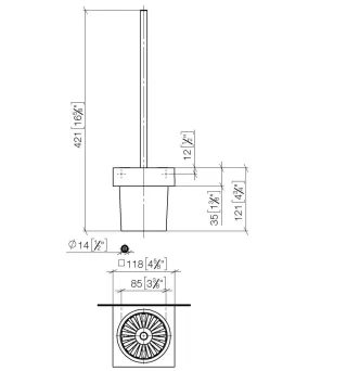 Dornbracht Toiletten-Bürstengarnitur 83900780-42