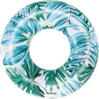 BESTWAY Schwimmring Bestway 36237 - Schwimmring Aloha mit Tropical Palms - Ø 119 cm - Blau