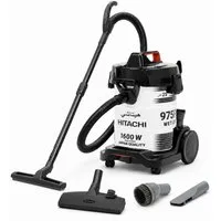 Hitachi Bodenstaubsauger CV 975 PW, 3-in-1 Profi-Nass- & Trockensauger, 25L Edelstahl-Tank, 1600 W, beutellos, 3-in-1 Funktion (Nass/Trocken/Gebläse), rostfreier Behälter, 25L