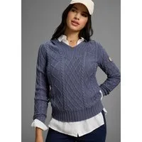 KangaROOS Kapuzenpullover aus Zopfstrick