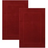 Betz Badematte 2 Stück Badvorleger Premium Badteppich Größe 50x70 cm, unbeschichtet, beidseitig nutzbar, beidseitig nutzbar, Baumwolle, Qualität 650g/m²