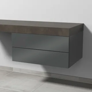 Sanipa Unterschrank 2morrow (P2212) 340x700x520 Anthrazit-Glanz, P221279 P221279