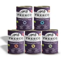 Fresco Dog NassBarf PROBIERPAKET Hundefutter Nass 5 x 400g, Nassfutter für: Hunde, Getreidefrei mit Huhn, Rind, Pferd, Lamm & Pute