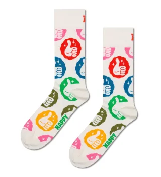 happy socks - Thumbs Up Sock Weiß - Gr. - 38
