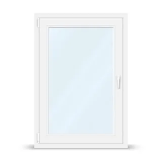 Plastikfenster, PVC-Fenster aluplast IDEAL® 4000, Weiß, 90 x 130 cm, einteilig, 2-fach Verglasung, individuell konfigurieren