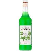 MONIN Getränke-Sirup, Monin Basilikum Sirup mit natürlichem Aroma ideal für Cocktails 1000ml