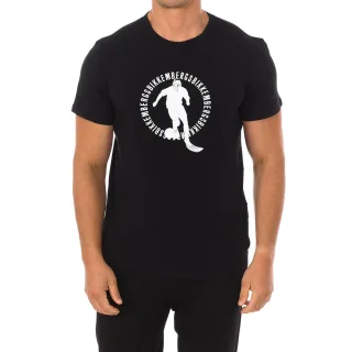 PUPINO Herren-Kurzarm-Rundhals-T-Shirt BKK1MTS02