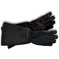 KIXX Gartenhandschuhe Rosenhandschuh schwarz