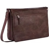 camel active Messenger Bag Traces, aus Lederimitat, funktional mit vielen Fächern & hochwertigem Gurtband