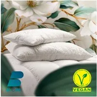 John Cotton Microfaserkissen Anna, Kopfkissen vegan, 40x80, 80x80, tierfreundlich und luxuriös, Füllung: 100% Polyester, Bezug: Microfaser (100% Polyester), Seitenschläfer, Bauchschläfer, Rückenschläfer, Hochwertige, hypoallergene Füllung. Atmungsakt
