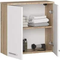 Raumhirsch Furniture Badkommode hängender Badezimmerschrank - Hochglanz für modernen Stil - Badmöbel, Maße 60 x 30 x 22,5 cm