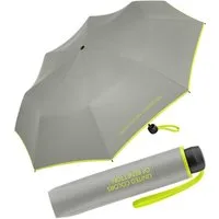 United Colors of Benetton Taschenregenschirm Super Mini HW 2022 - forest fog, leuchtende Modefarben mit kontrastreichem Saum