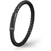 UNIQAL.de Lederarmband Lederarmband Herren "SIMPLE" Geflochten, gestapelt (Edelstahl, Echtleder, Casual Style, handgefertigt), geflochten stapeln einzigartig simple pure